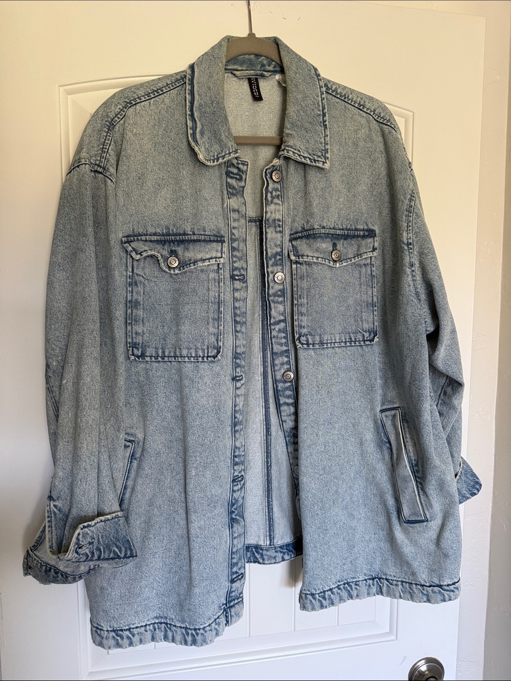 H&M divided denim shirt jacket